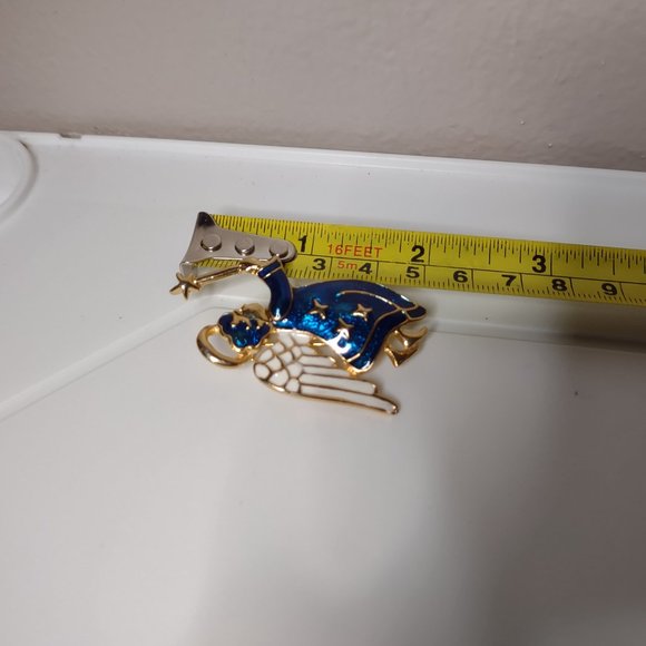 Blue Angel With Star Wand Brooch - Picture 5 of 7